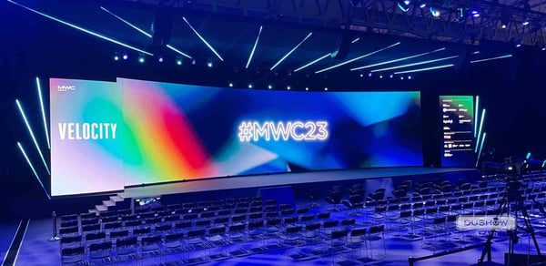 Mobile World Congress 2023: The audiovisual production by Dushow Spain